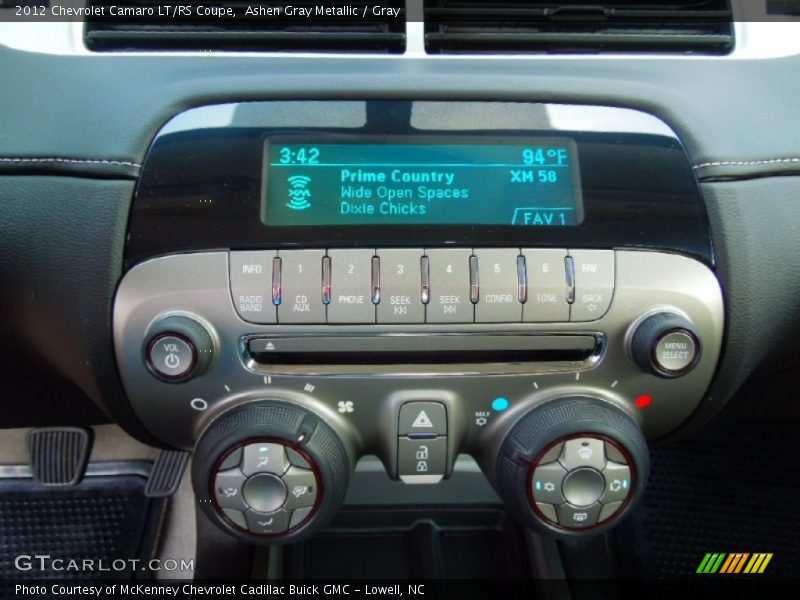 Controls of 2012 Camaro LT/RS Coupe
