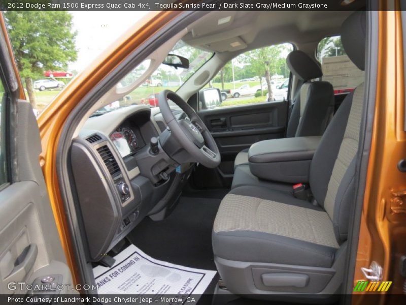 Tequila Sunrise Pearl / Dark Slate Gray/Medium Graystone 2012 Dodge Ram 1500 Express Quad Cab 4x4