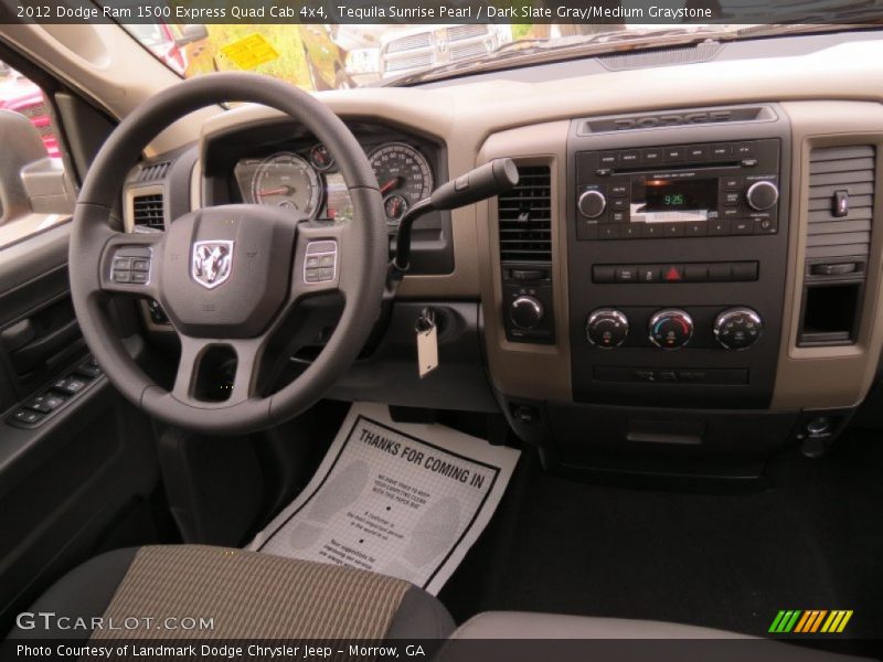 Tequila Sunrise Pearl / Dark Slate Gray/Medium Graystone 2012 Dodge Ram 1500 Express Quad Cab 4x4