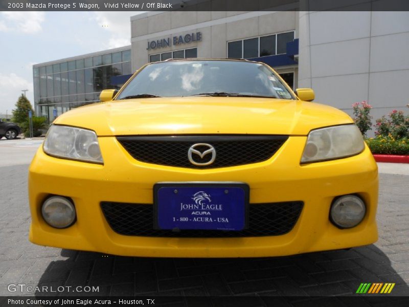 Vivid Yellow / Off Black 2003 Mazda Protege 5 Wagon