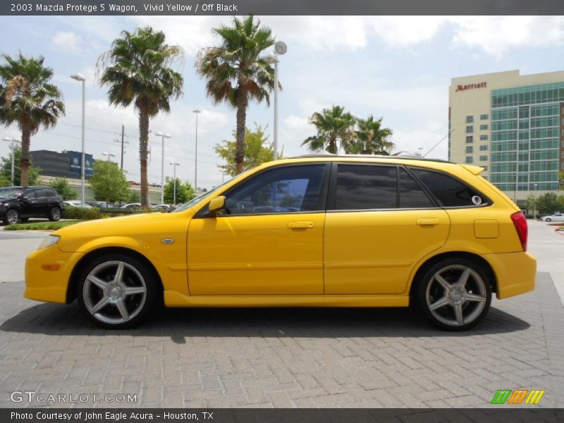Vivid Yellow / Off Black 2003 Mazda Protege 5 Wagon