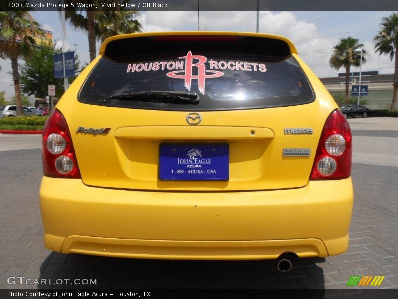 Vivid Yellow / Off Black 2003 Mazda Protege 5 Wagon