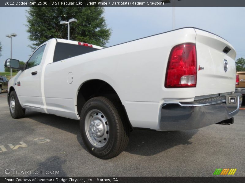 Bright White / Dark Slate/Medium Graystone 2012 Dodge Ram 2500 HD ST Regular Cab
