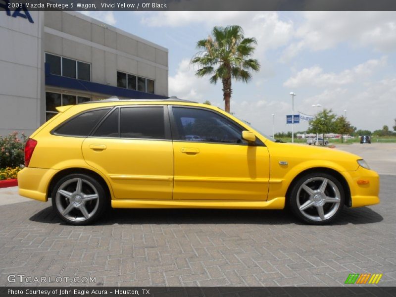 Vivid Yellow / Off Black 2003 Mazda Protege 5 Wagon