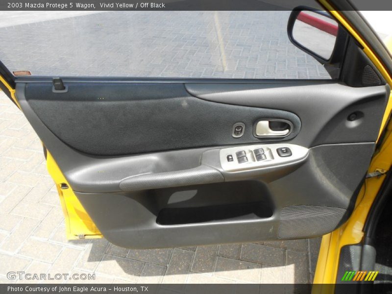 Vivid Yellow / Off Black 2003 Mazda Protege 5 Wagon