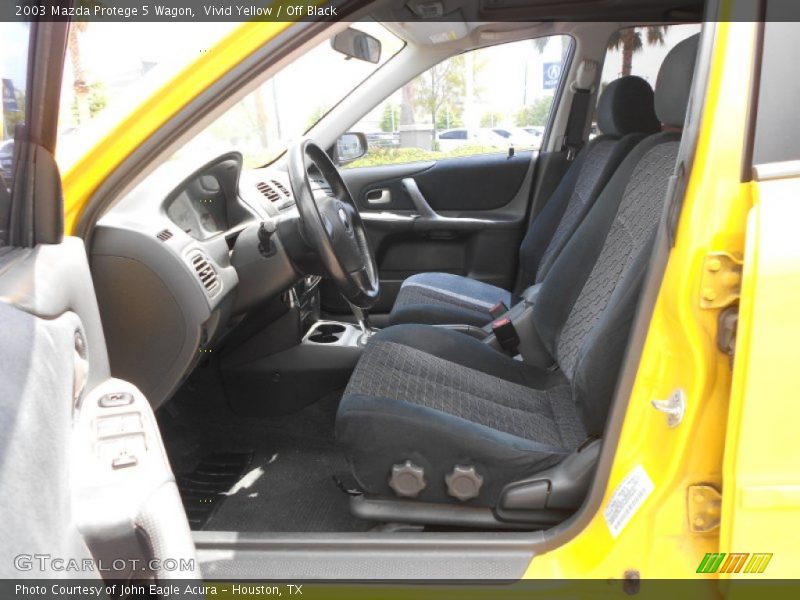 Vivid Yellow / Off Black 2003 Mazda Protege 5 Wagon