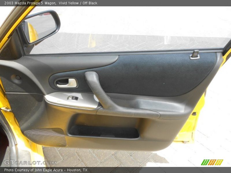 Vivid Yellow / Off Black 2003 Mazda Protege 5 Wagon