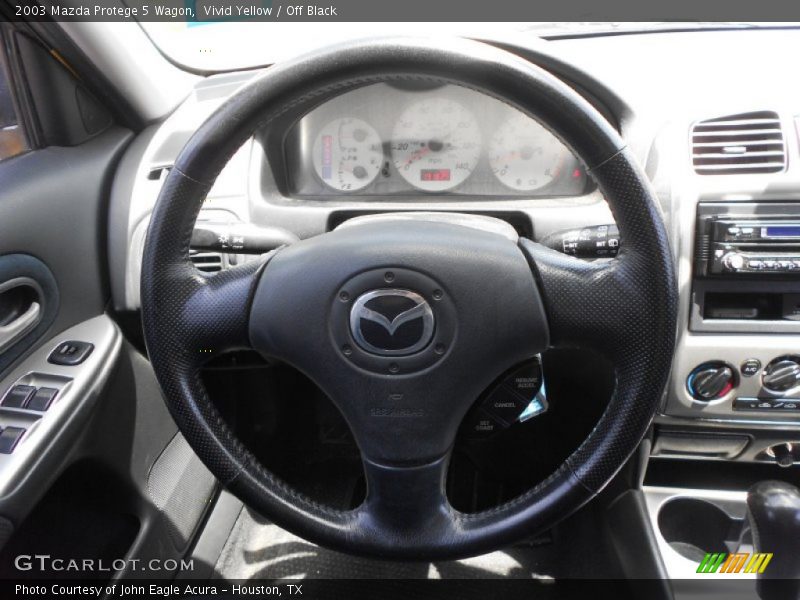 Vivid Yellow / Off Black 2003 Mazda Protege 5 Wagon