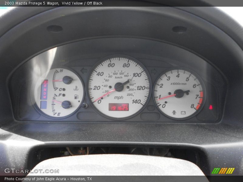 Vivid Yellow / Off Black 2003 Mazda Protege 5 Wagon