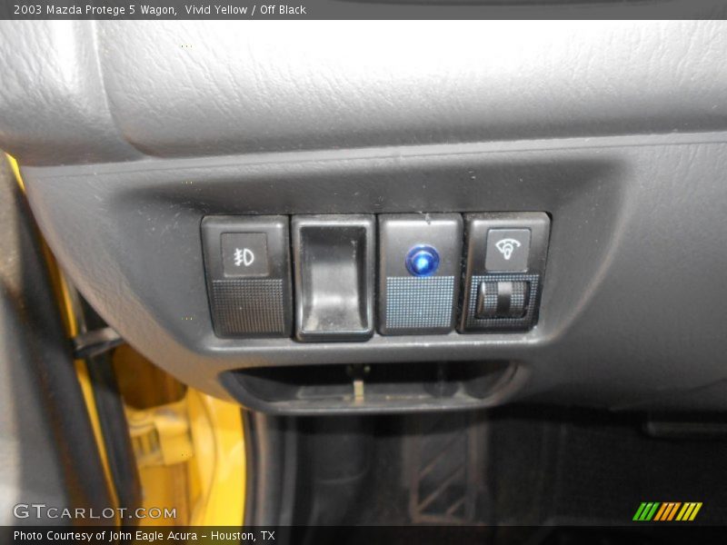 Vivid Yellow / Off Black 2003 Mazda Protege 5 Wagon