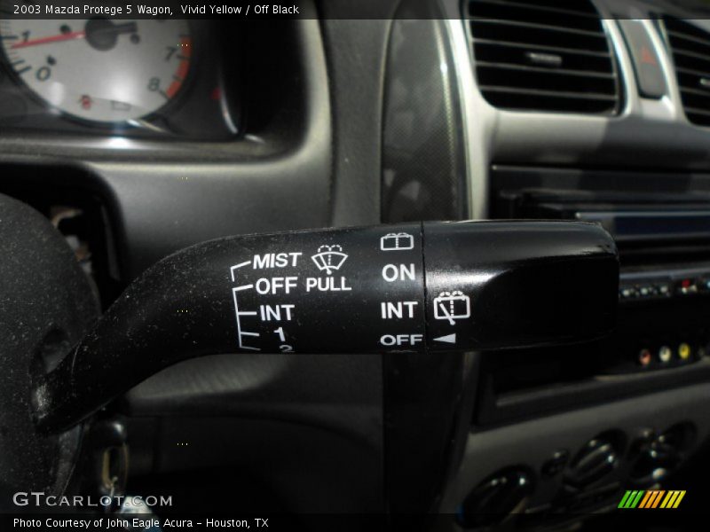 Vivid Yellow / Off Black 2003 Mazda Protege 5 Wagon
