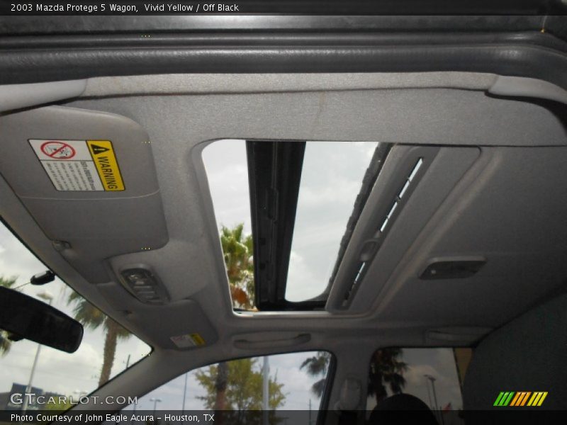 Vivid Yellow / Off Black 2003 Mazda Protege 5 Wagon