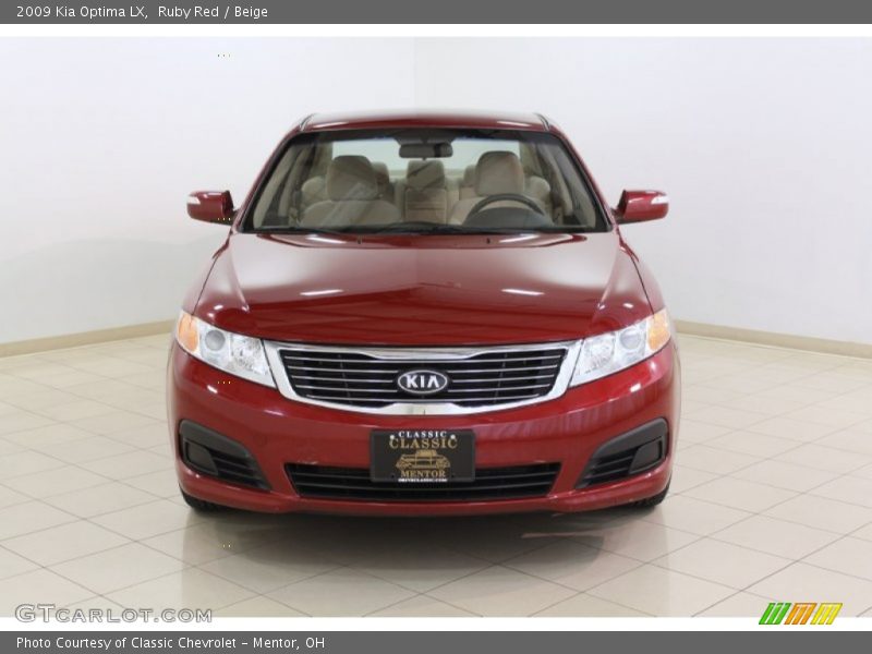Ruby Red / Beige 2009 Kia Optima LX
