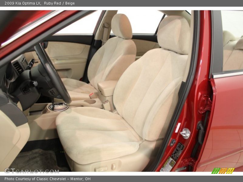Ruby Red / Beige 2009 Kia Optima LX