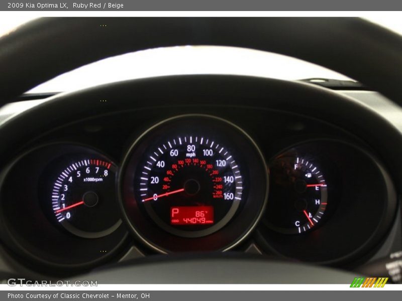 Ruby Red / Beige 2009 Kia Optima LX