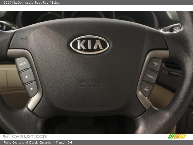 Ruby Red / Beige 2009 Kia Optima LX