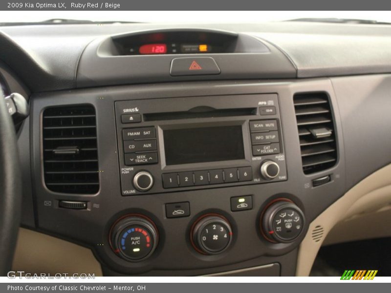 Ruby Red / Beige 2009 Kia Optima LX