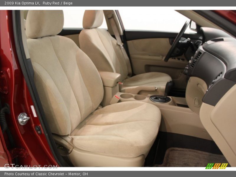 Ruby Red / Beige 2009 Kia Optima LX