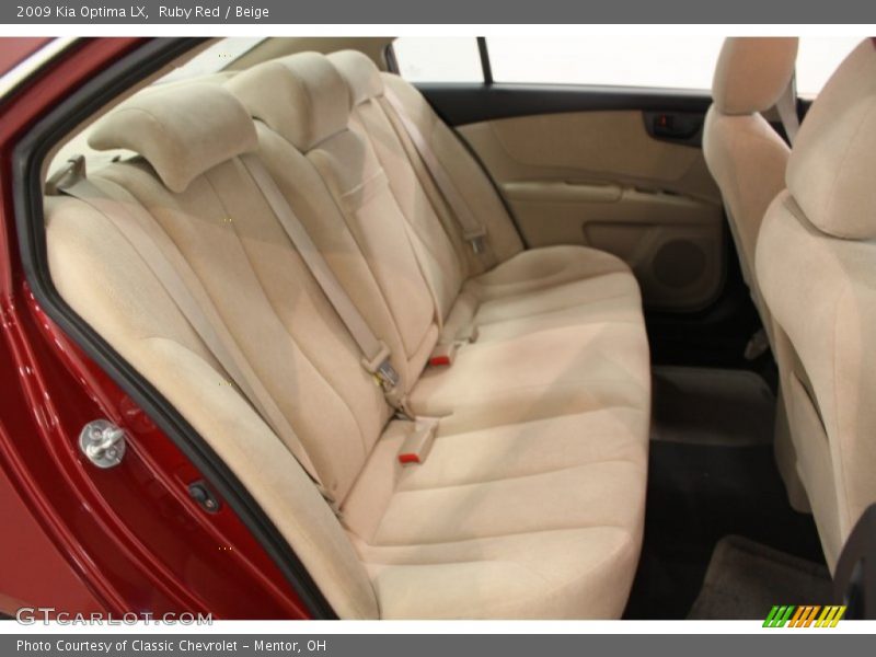 Ruby Red / Beige 2009 Kia Optima LX