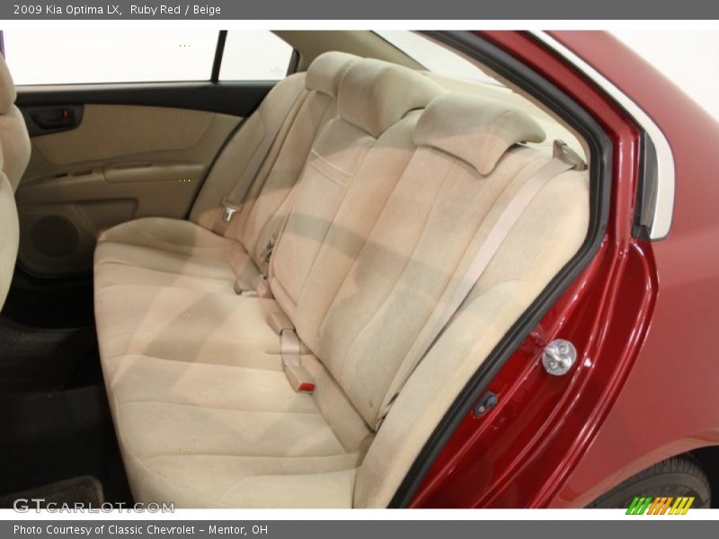 Ruby Red / Beige 2009 Kia Optima LX