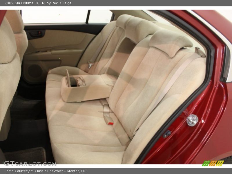 Ruby Red / Beige 2009 Kia Optima LX
