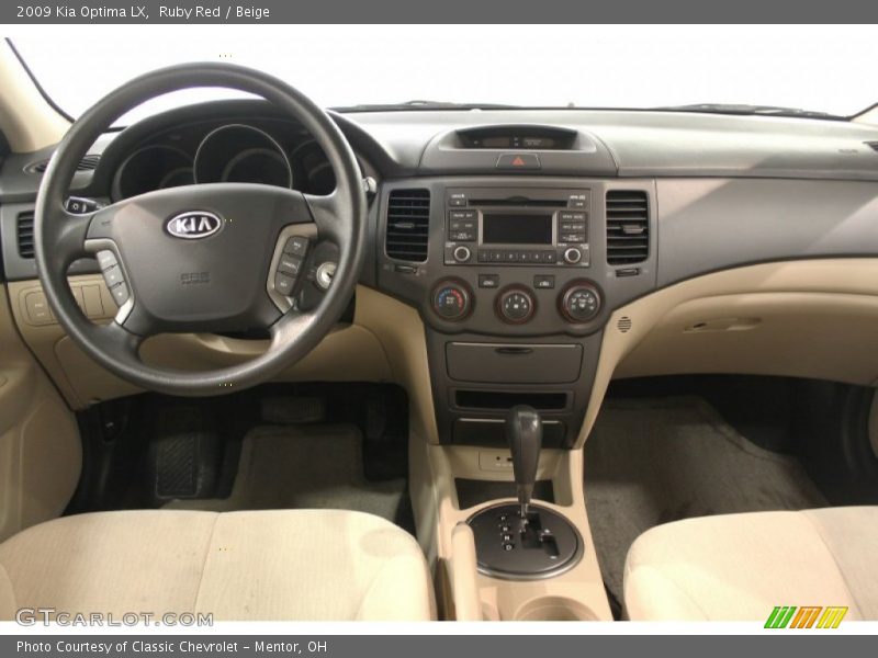 Ruby Red / Beige 2009 Kia Optima LX