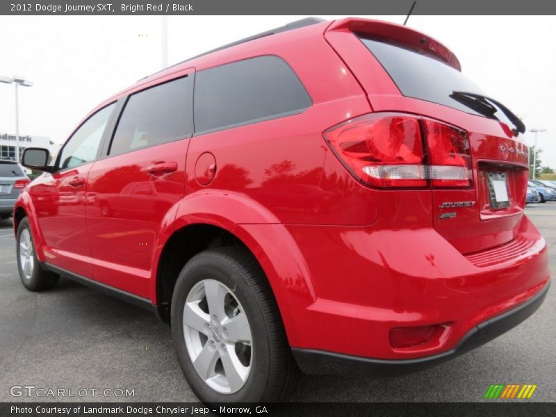 Bright Red / Black 2012 Dodge Journey SXT