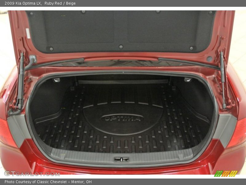 Ruby Red / Beige 2009 Kia Optima LX