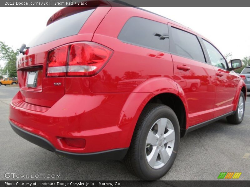 Bright Red / Black 2012 Dodge Journey SXT