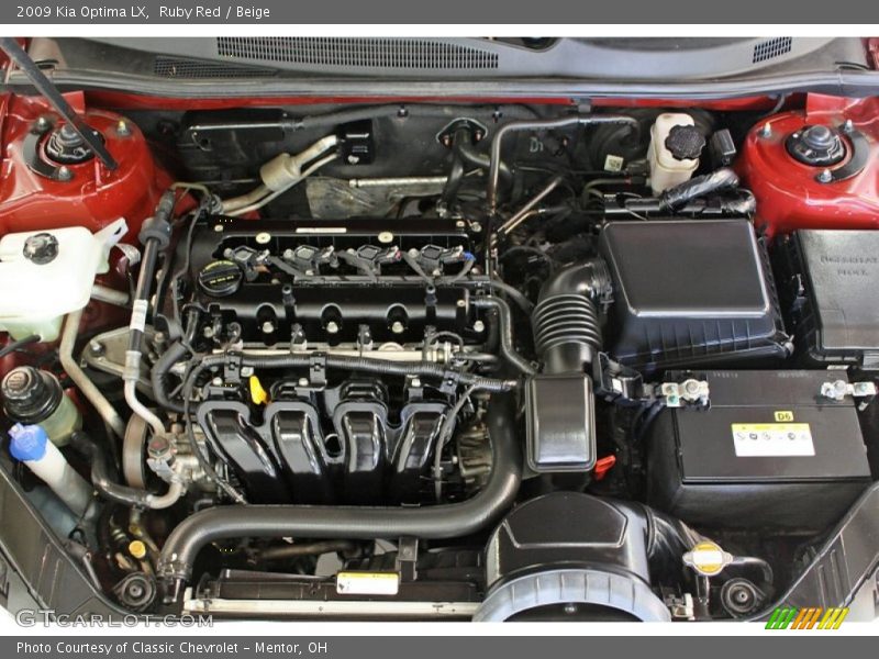 Ruby Red / Beige 2009 Kia Optima LX