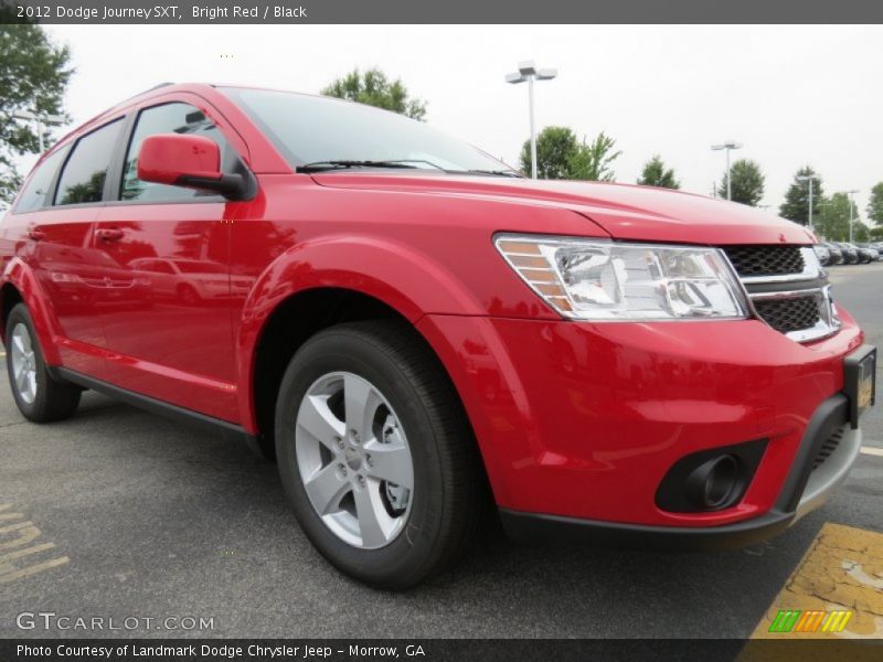 Bright Red / Black 2012 Dodge Journey SXT