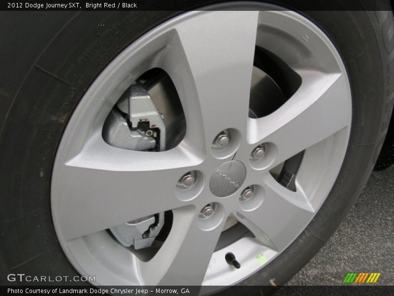 Bright Red / Black 2012 Dodge Journey SXT