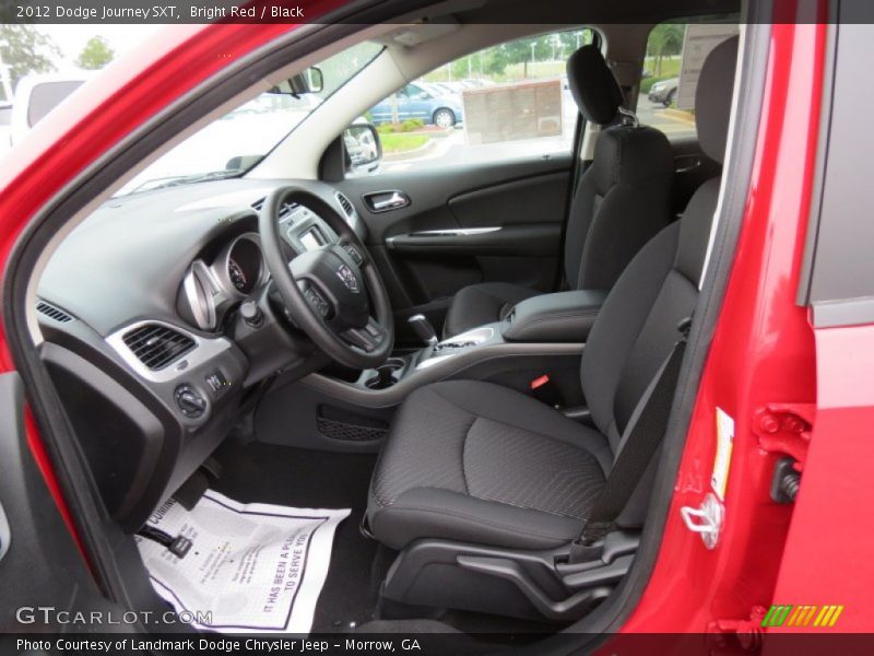 Bright Red / Black 2012 Dodge Journey SXT