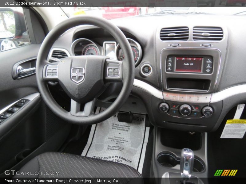 Bright Red / Black 2012 Dodge Journey SXT