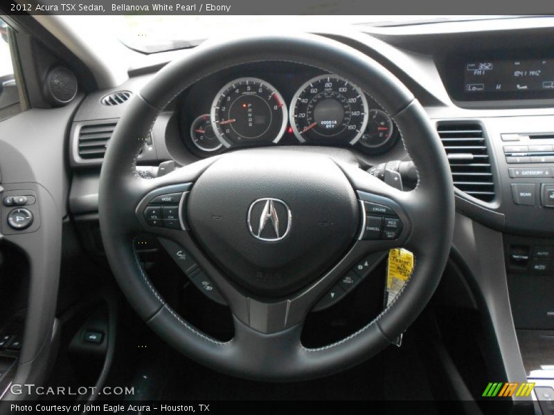 Bellanova White Pearl / Ebony 2012 Acura TSX Sedan