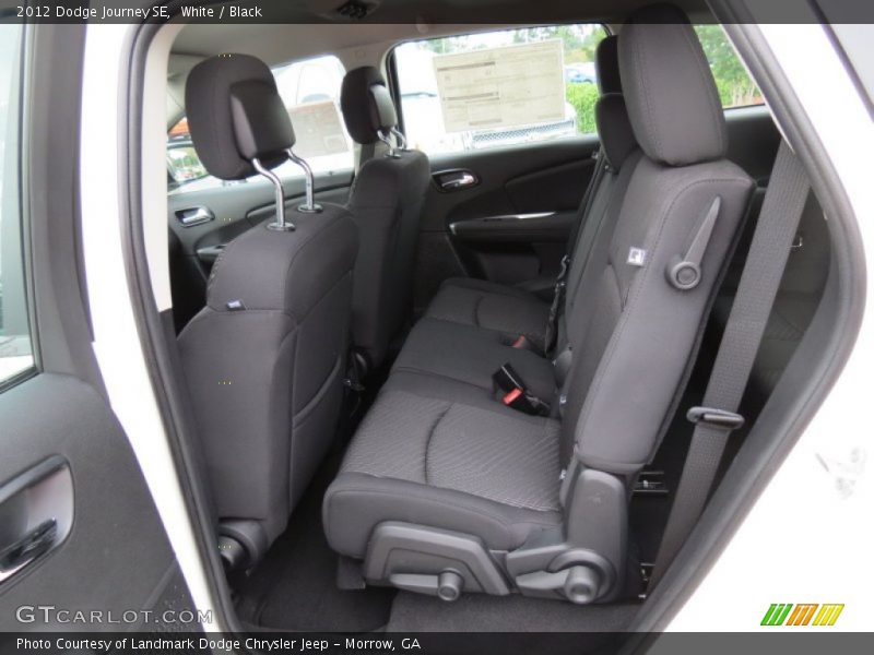 White / Black 2012 Dodge Journey SE