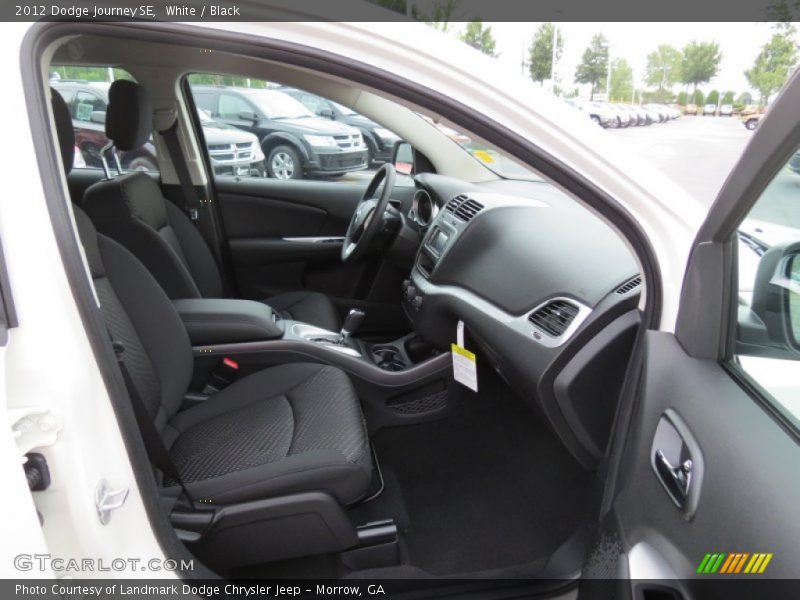 White / Black 2012 Dodge Journey SE