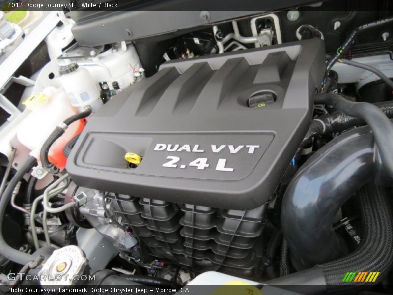 White / Black 2012 Dodge Journey SE