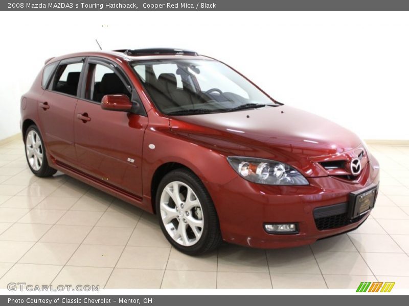 Copper Red Mica / Black 2008 Mazda MAZDA3 s Touring Hatchback