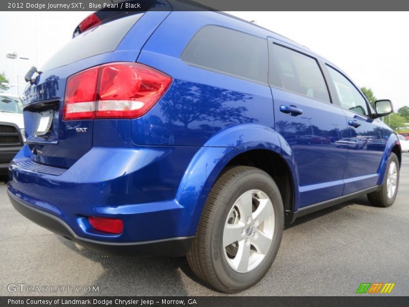 Blue Pearl / Black 2012 Dodge Journey SXT