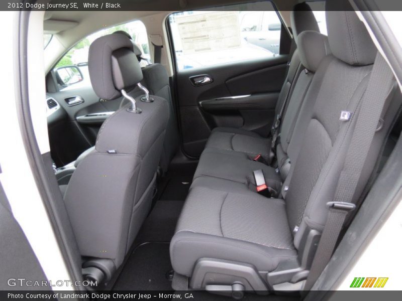 White / Black 2012 Dodge Journey SE