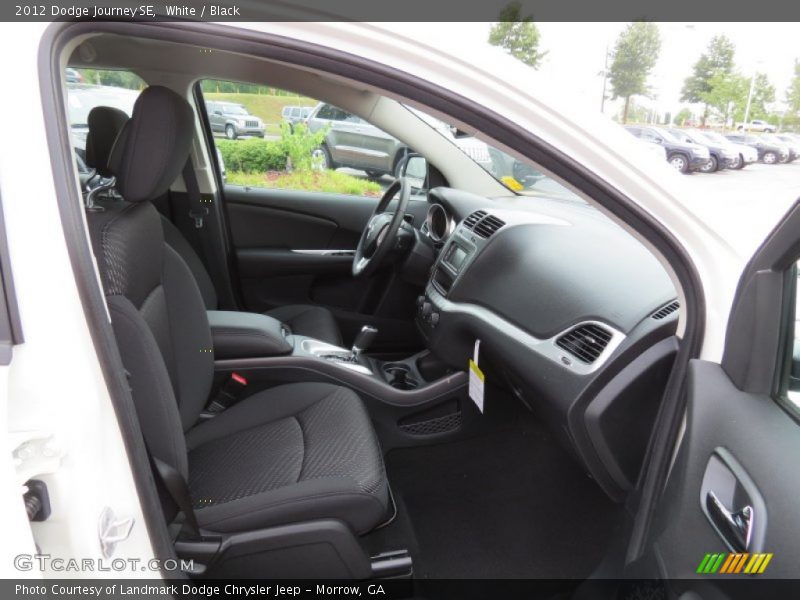 White / Black 2012 Dodge Journey SE