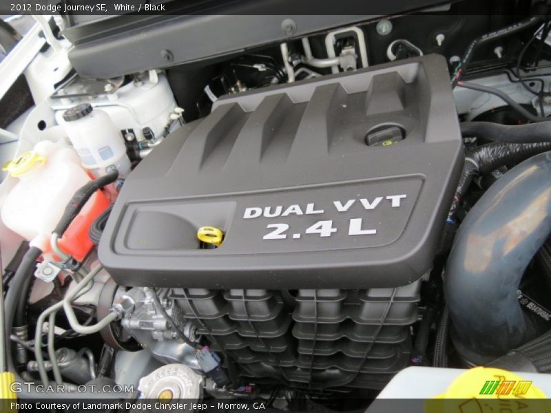 White / Black 2012 Dodge Journey SE