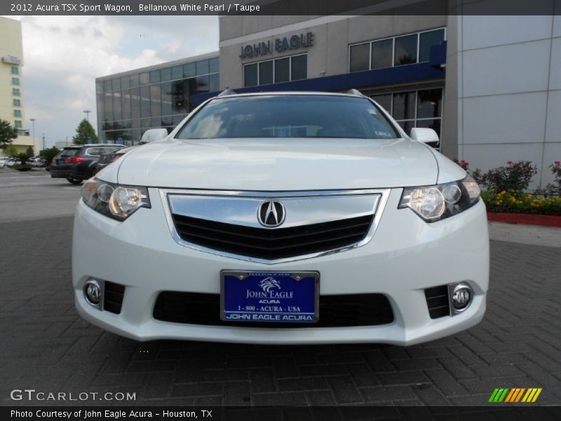 Bellanova White Pearl / Taupe 2012 Acura TSX Sport Wagon