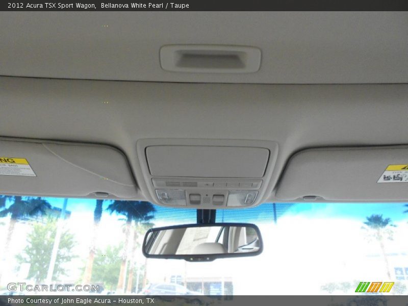 Bellanova White Pearl / Taupe 2012 Acura TSX Sport Wagon