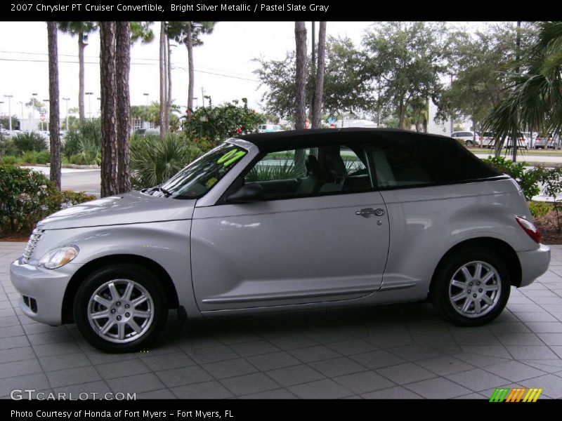 Bright Silver Metallic / Pastel Slate Gray 2007 Chrysler PT Cruiser Convertible