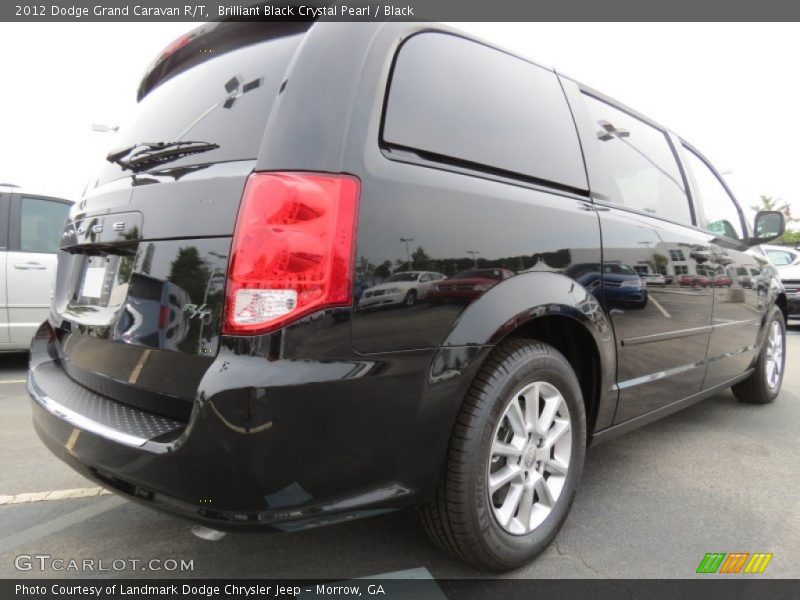 Brilliant Black Crystal Pearl / Black 2012 Dodge Grand Caravan R/T