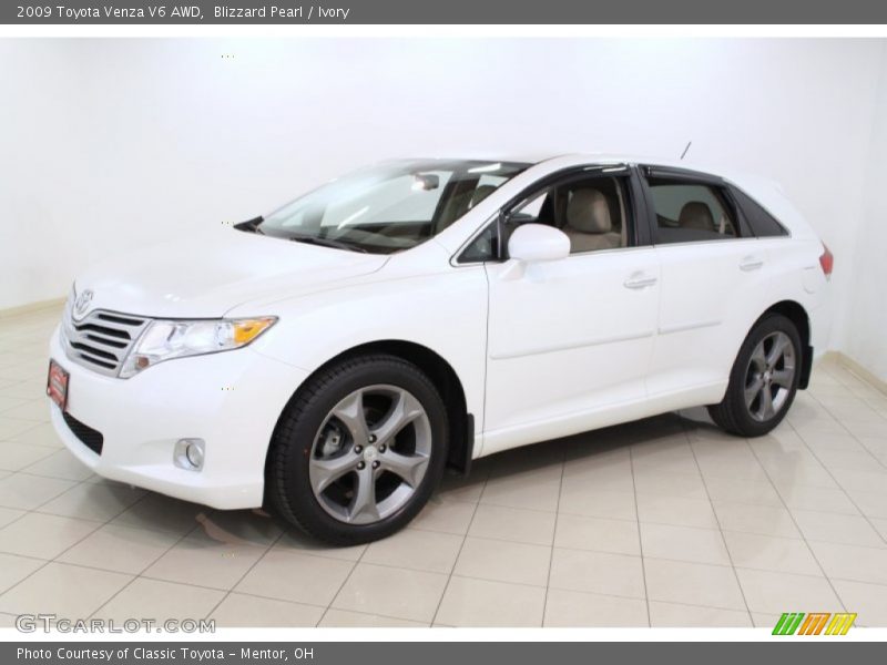 Blizzard Pearl / Ivory 2009 Toyota Venza V6 AWD