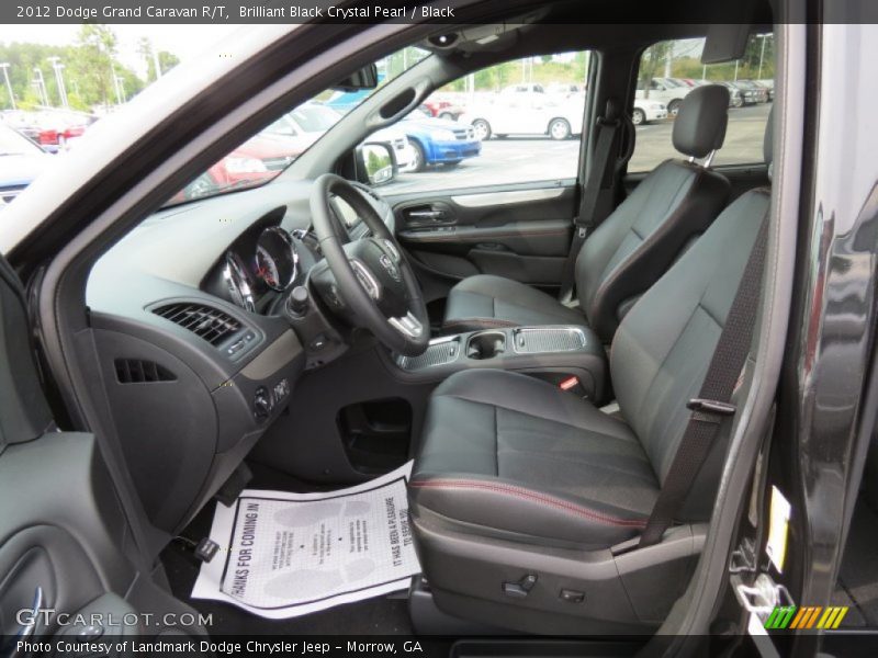  2012 Grand Caravan R/T Black Interior