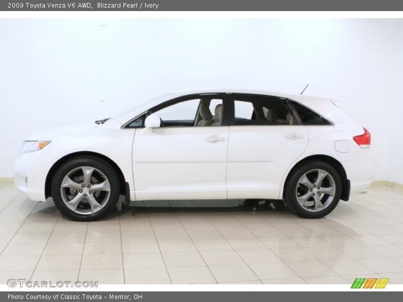 Blizzard Pearl / Ivory 2009 Toyota Venza V6 AWD